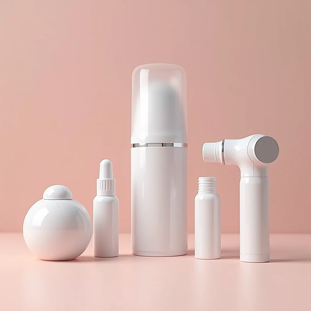 Facial Device Kit With Serums - ערכת מכשירי טיפול לפנים עם סרומים לתוצאות עור בריא בוהק